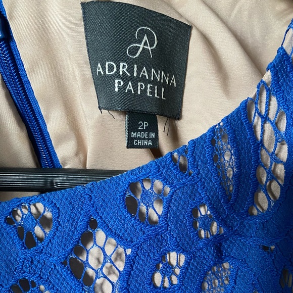 Adrianna Papell blue lace dress - Picture 3 of 3